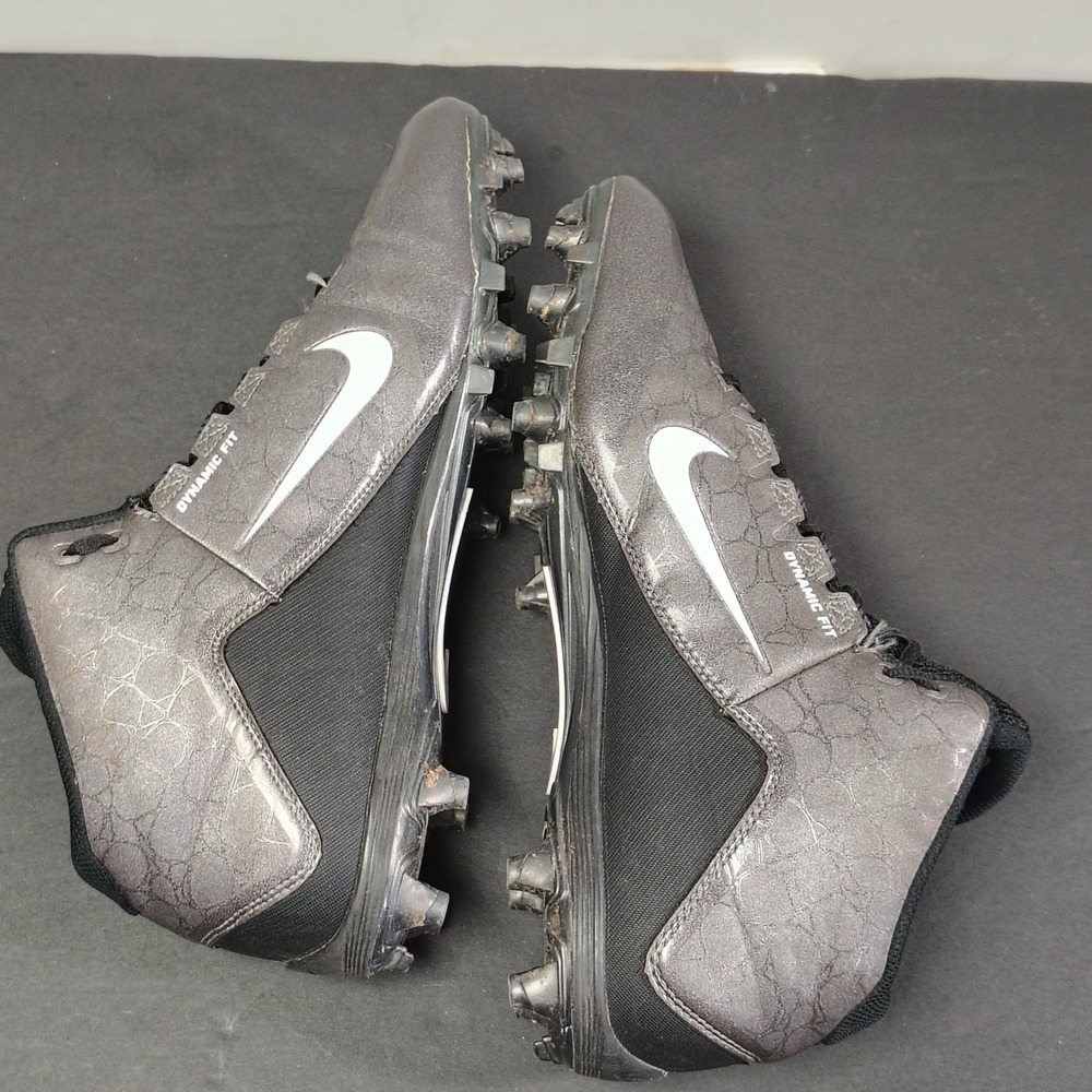 Nike Mens Alpha Pro 2 Mid TD Football Cleats 12 Black Silver 725227-010 Athletic - Picture 9 of 15